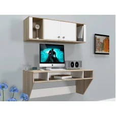 Навесной компьютерный стол Comfy-Home AirTable-II Kit DB, сонома